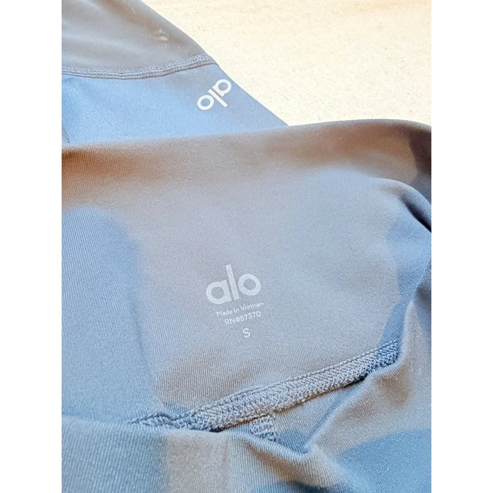 Alo Yoga Mesh High Waist Leggings Slate Gray Small W5485R
